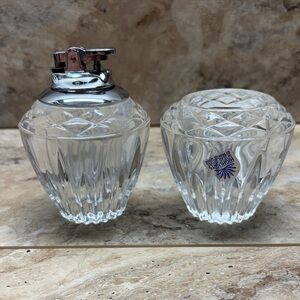 Vintage Princess House Highlights Crystal Table Lighter Candlelite Vase